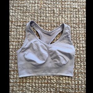 Zella pulse seamless sports bra in Icelandic blue